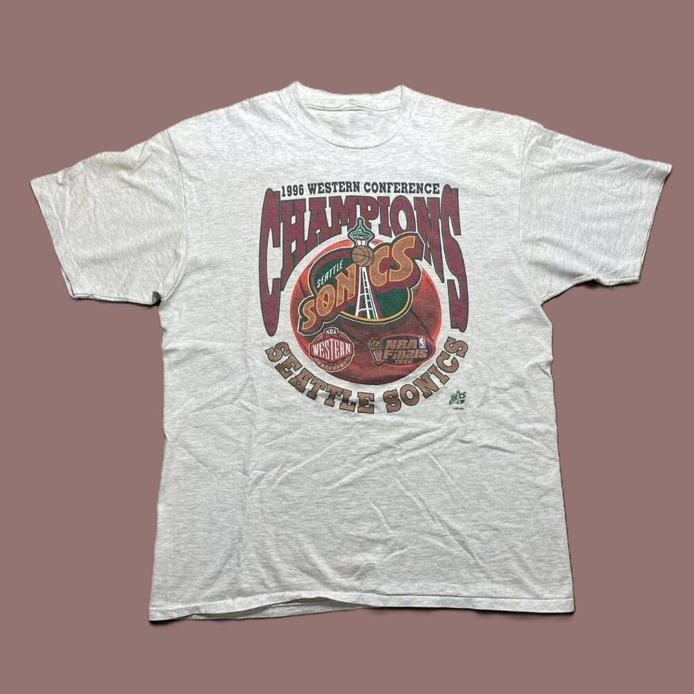 Seattle Sonics 1996 Western Division Champs Basketball T-Shirt Unisex Tee